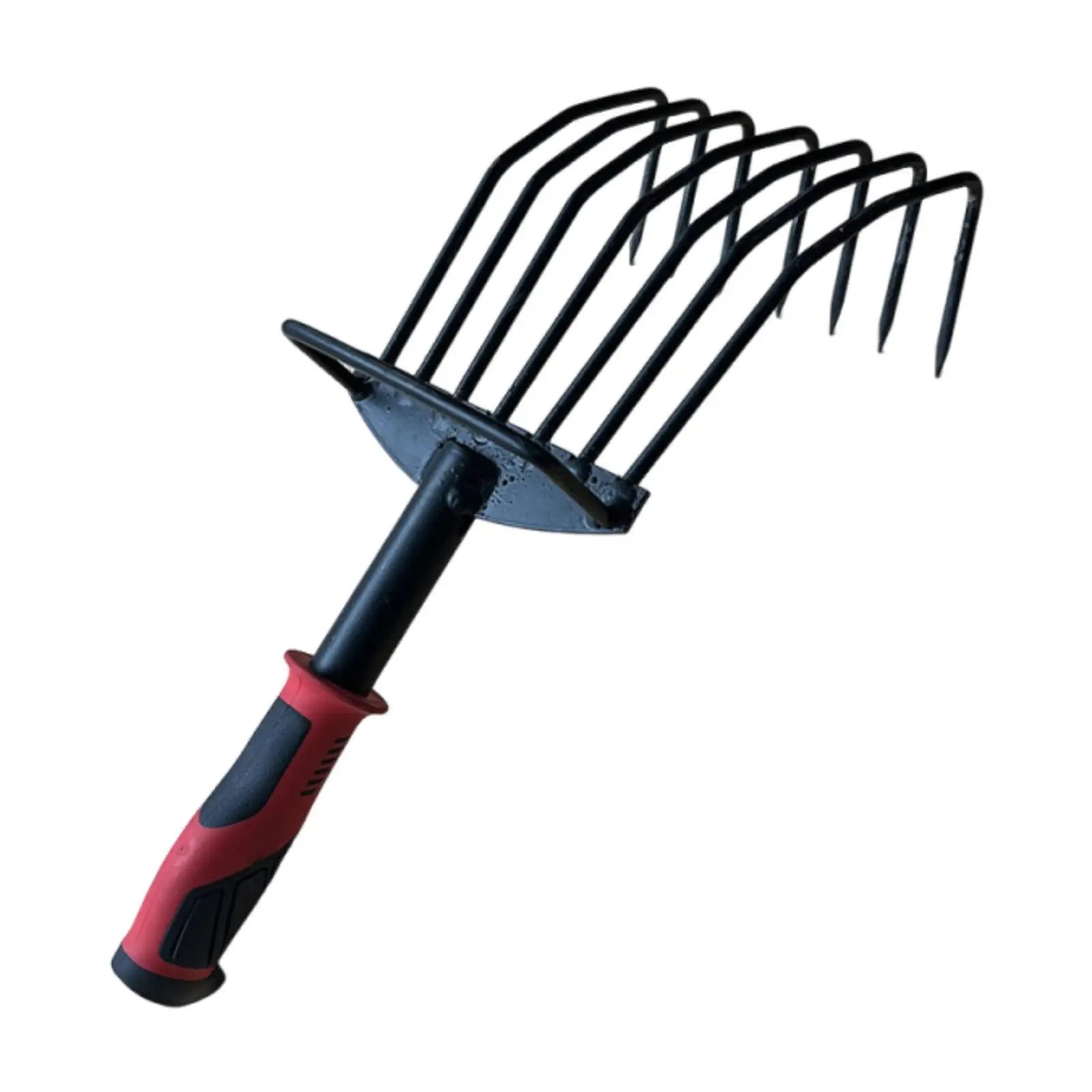 Hand Rake, Lightweight Small Leaf Rake Soil Tiller for Lawn Loosening Soil Patio Yard Removal