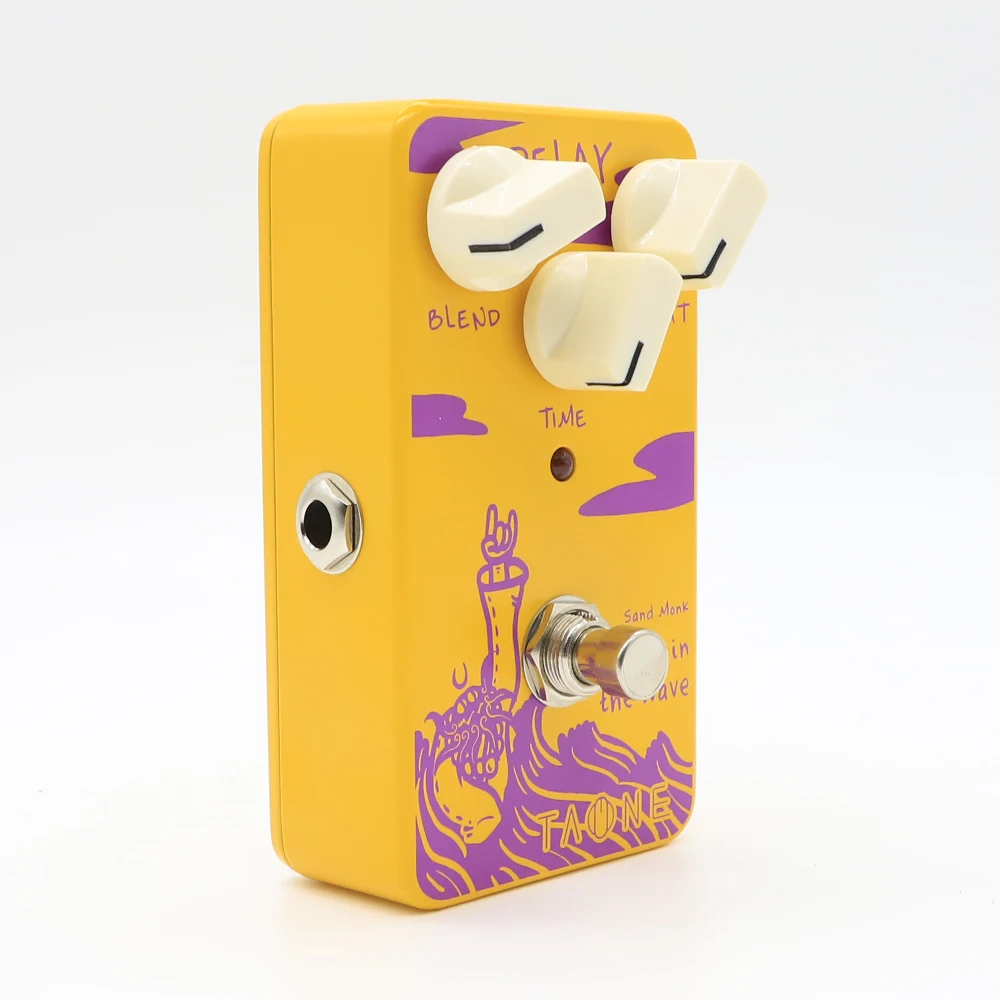 Moen Electric Guitar Pedal Effects Delay Blend Repeat Time Control Output Input Jack 3PDT True Bypass DC 9V \