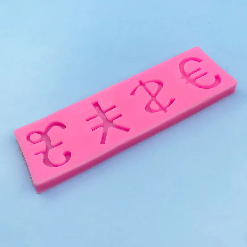 التايلاندية باهت الدولار رمز سيليكون شكل دولار المال تسجيل ل فندان الشوكولاته قالب الكعكة أدوات الديكور USD قالب الكعكة لتقوم بها بنفسك الراتنج الفن #5