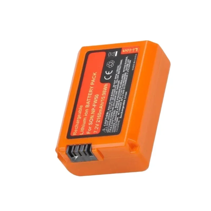 For Sony ZV-E10 A7 A7R A7RII A7II A7SII A7S A6300 A6400 A6500 RX10 Series 2160mAh NP-FW50 Battery 2pcs