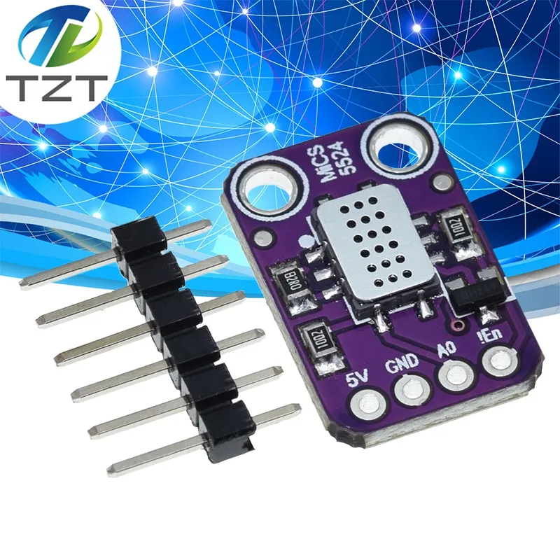 MICS-5524 Air Quality Gas Sensor Module Carbon Monoxide Hydrogen Methane Ethanol H2 CO MICS5524 Detection Board For Arduino