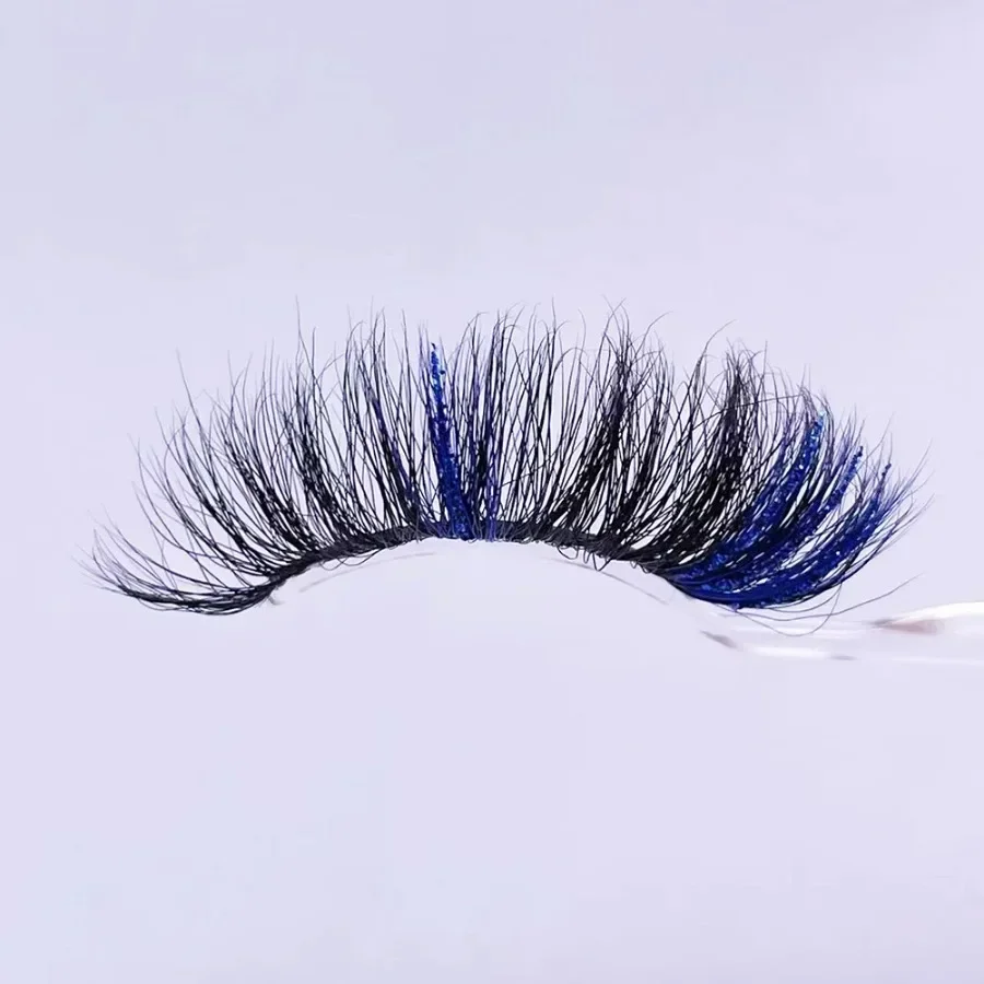 

Custom 25mm Shiny Pink Mink False Eyelashes with Hard Stems Thick Curly Soft Cruelty Free Wispy Lashes Makeup Bulk Private Label