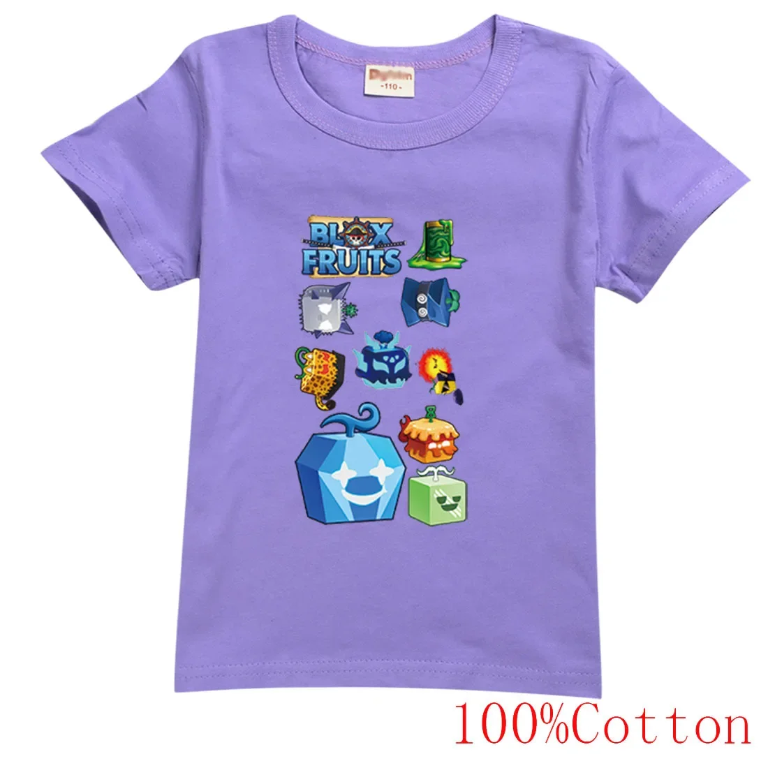 New Game Blox Fruits TShirt Kids Short Sleeve Tops Baby Girls 2024 Summer T-shirt Children Fashion Clothes Junior Boys Tshirts