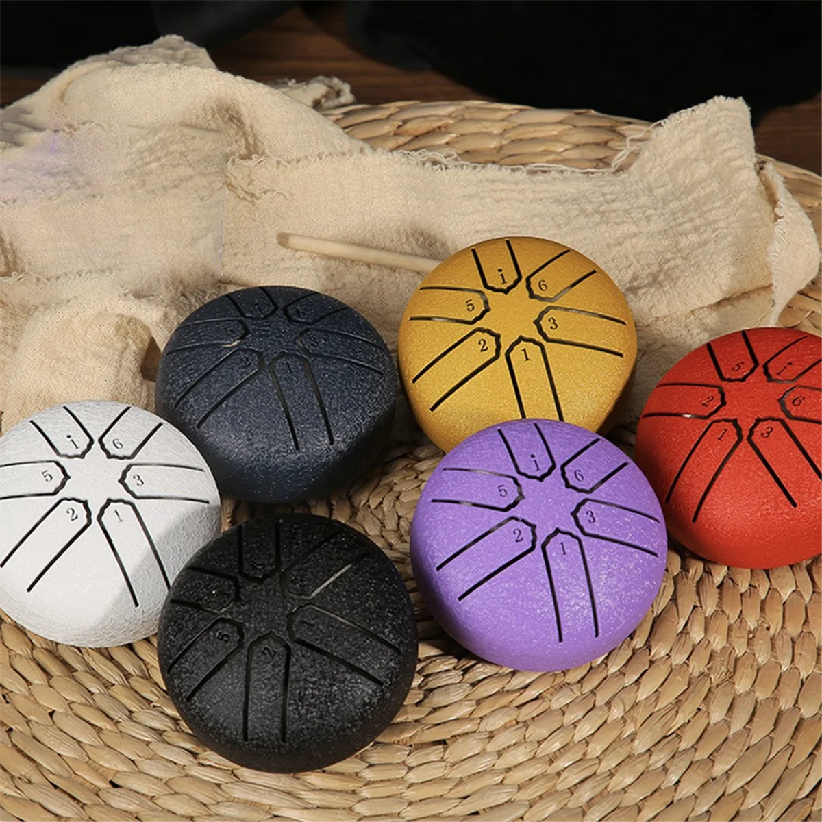 Mini Ethereal Drum, Outdoor Rain Drum, Garden Rain Drum, Rain Chakra Drum, Rainy Season Outdoor Rain Drum Navy Blue