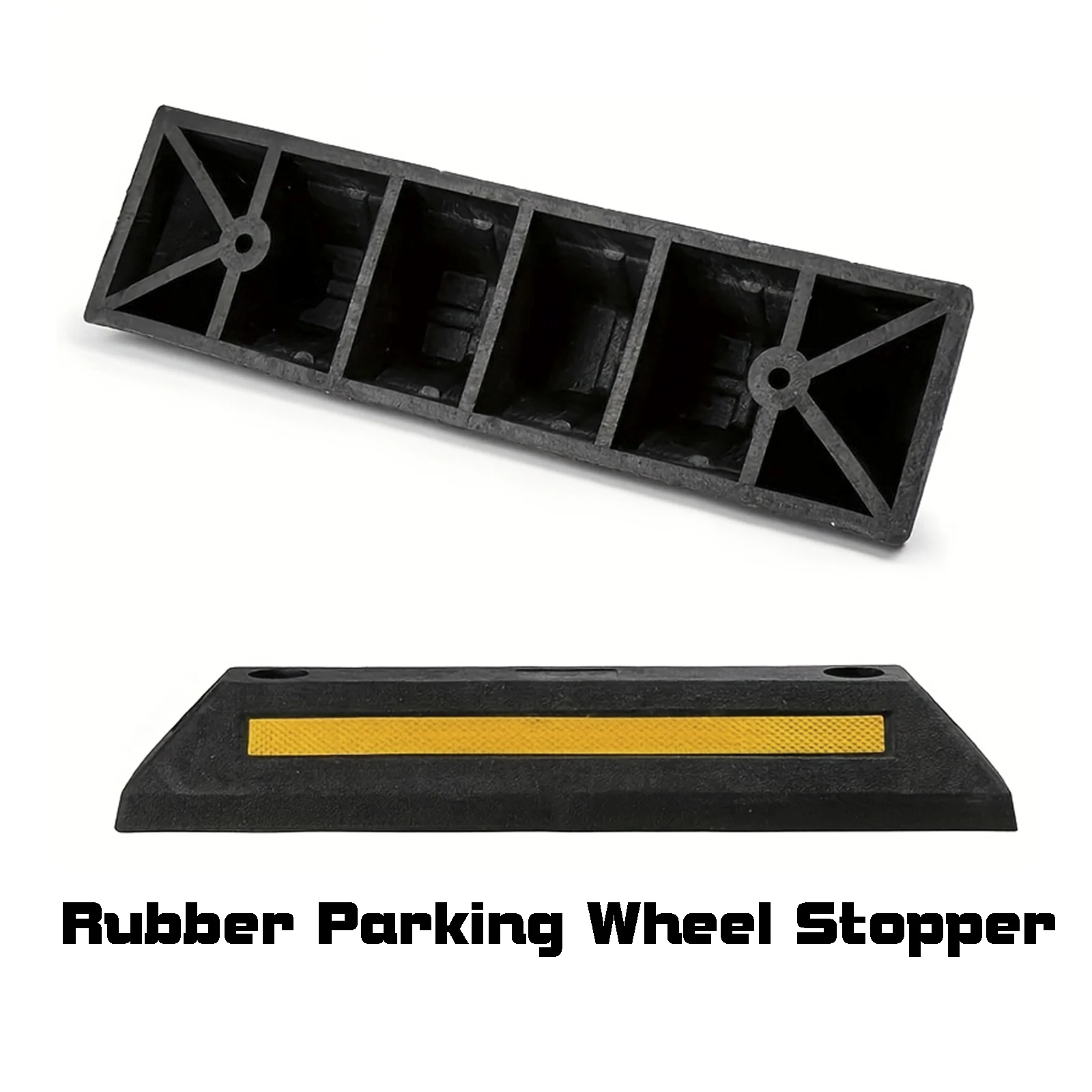 Rubber Parking Wheel Stopper Rubber Wheel Stop Parking Bump Stop / Parking Curb Rubber Wheel Chock