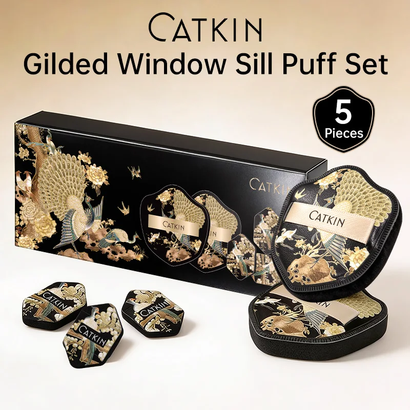 

CATKIN PHOENIX MAKEUP PUFFS COLLECTION 5PCS Professional Cosmetic Cushion Puff Concealer Foundation Detail Puff Finger Puff Set