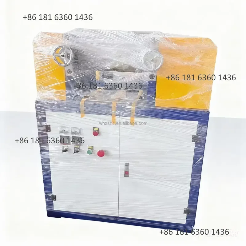 Simple Laboratory Two Roller Mixing Mill with 0.5-2kg Capacity 240 Temperature for Plastic Materials Experiment in Stock