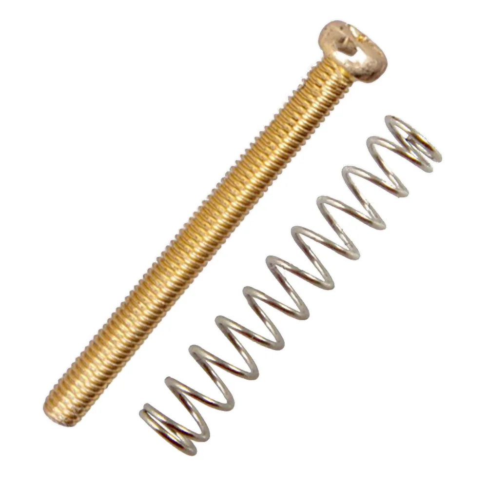 Guitar Humbucker Pickup Screws Springs, Metal Material, Black/Gold Color, 4PCS Set, Suitable for Electric Guitar