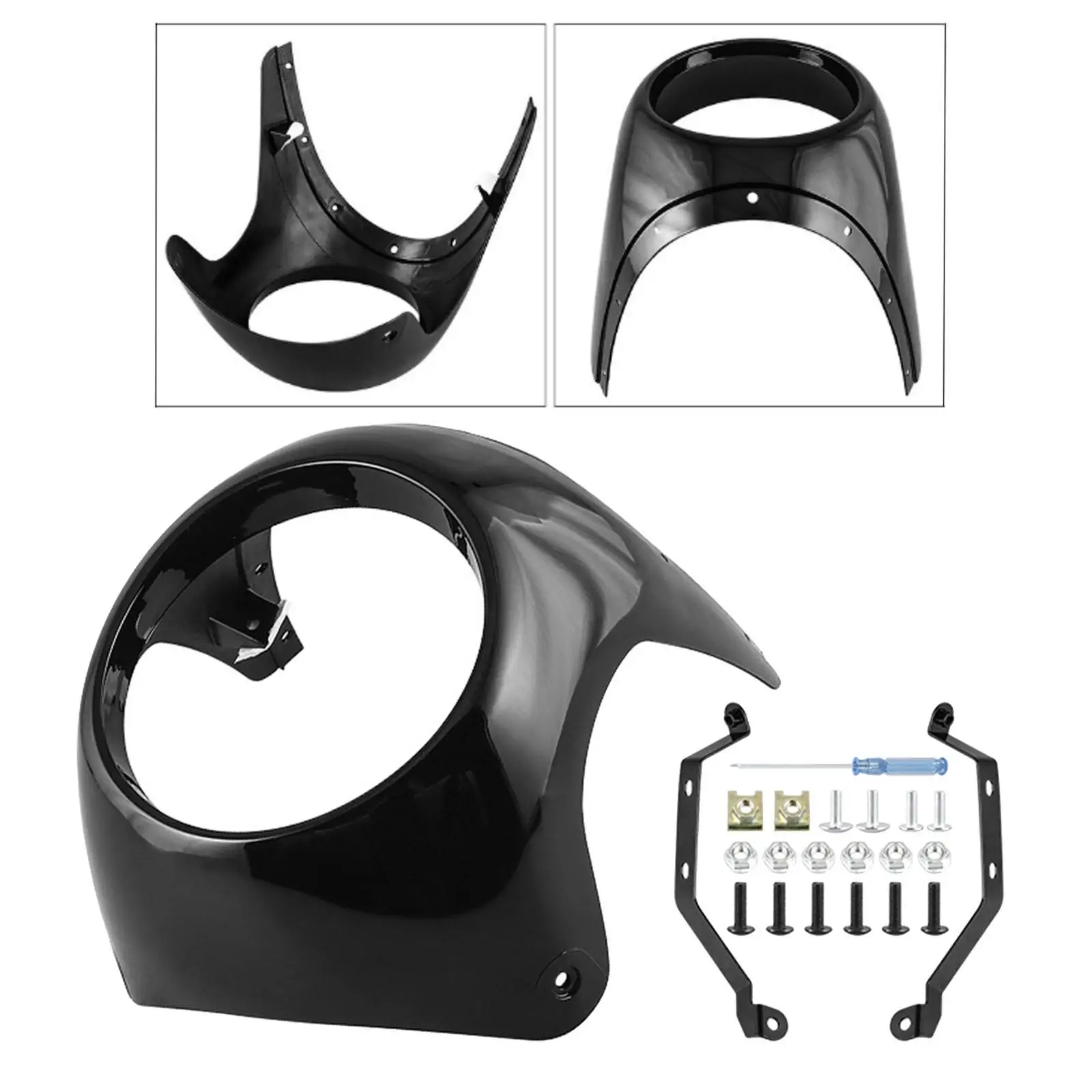 

Motorbike Headlight Fairing Cover Motorcycle Windscreen Wind Screen for Most