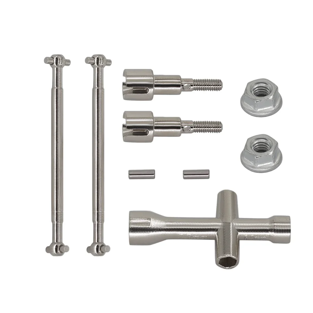 Metal Front Rear Drive Shaft CVD Driveshaft for SCY 16101 16102 16103 16201 Pro 1/16 Brushless RC Car Upgrade Parts