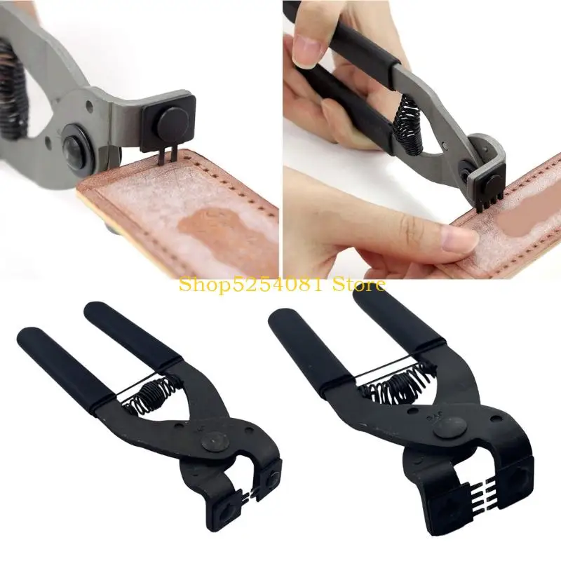 AXYC 2 Prongs/4 Prongs Leather Hole Puncher Pliers Heavy Duty Carbon Steel Punching Tool For Belt Wallet Bag Shoe Making