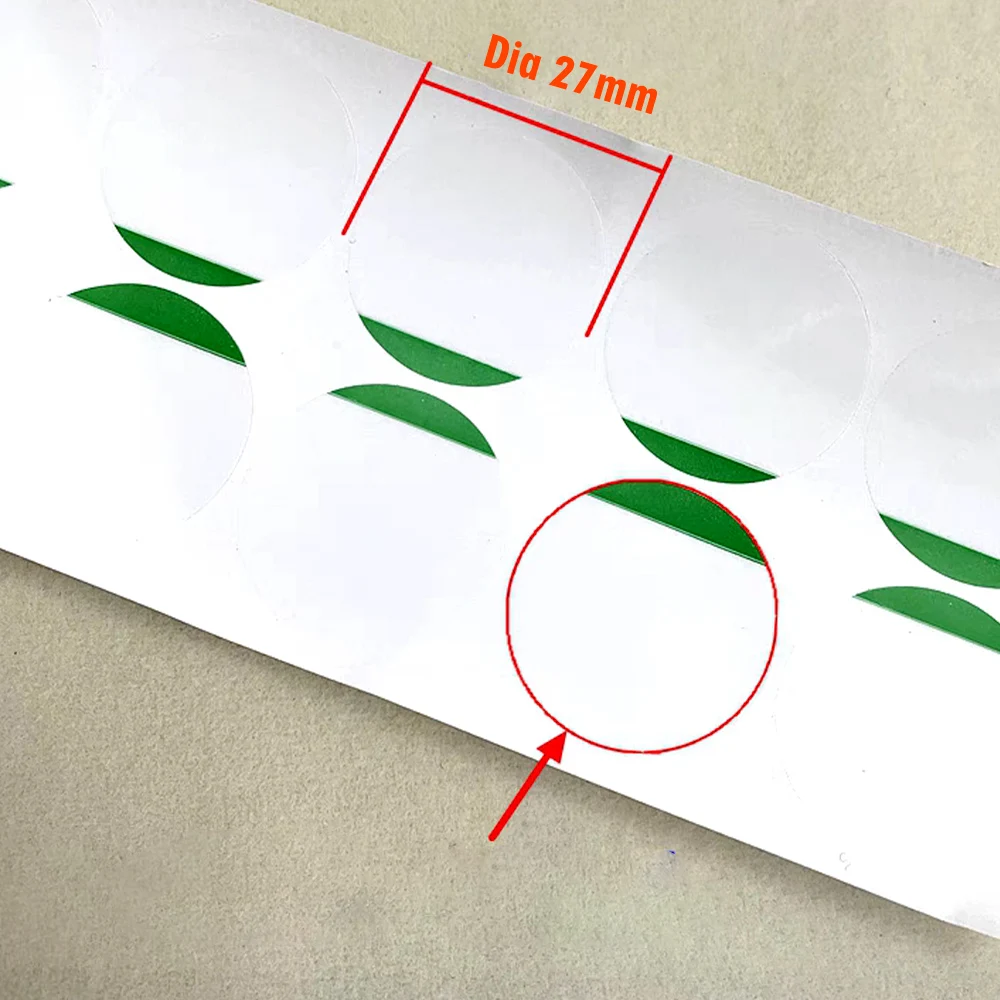 Dia 27mm 녹색 시계 뒷면 커버 필름 시계 케이스 뒷면 커버 방수 스티커 투명 방진 방수 필름