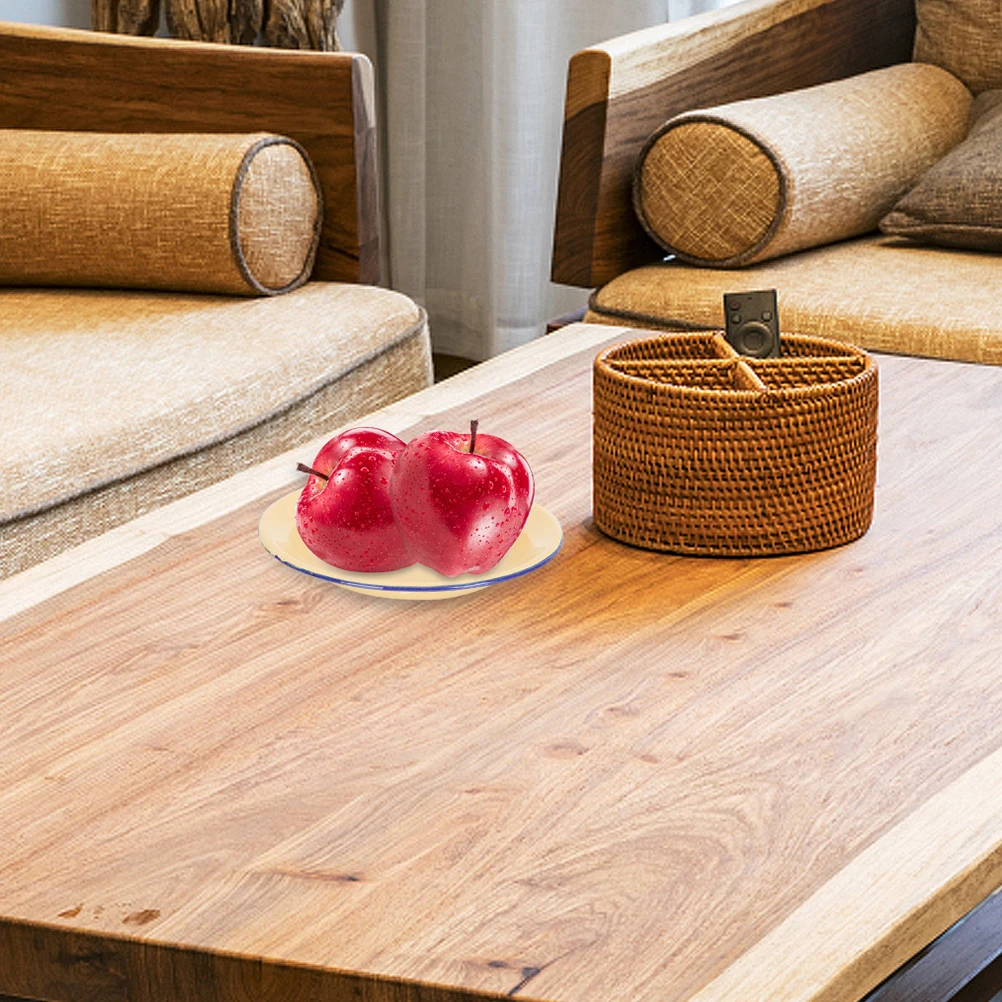 

6Pcs Vintage Enamel Dinner Plates Round Rim Fruit Salad Picnic Camping Outdoor Dishes Vintage Dinner Plates Enamel Picnic Dishes