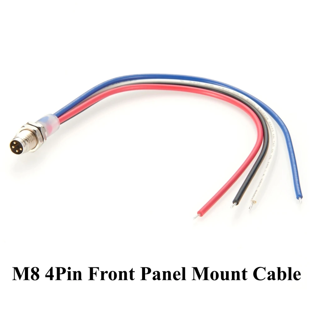 

IP67 M8 A-Code 4Pin Male Connector Receptacle Cable Front Panel Mount Sensor Circular Electrical Cable with Pre-Assembly Pigtail