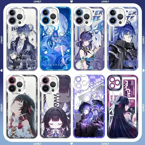 Genshin Impact Lauma Flins Columbina Cassa Del Telefono Per Realme 9 9i 10 11 12 Pro Plus 3 5 Pro OPPO A79 A93 A94 A73 Morbido Trasparente Della Copertura