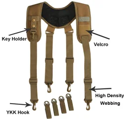 Outdoor Adjustable Equipage Suspender X Type Tactics Braces New Tactical Suspenders Men Duty Belt Harness Combat Readiness Strap