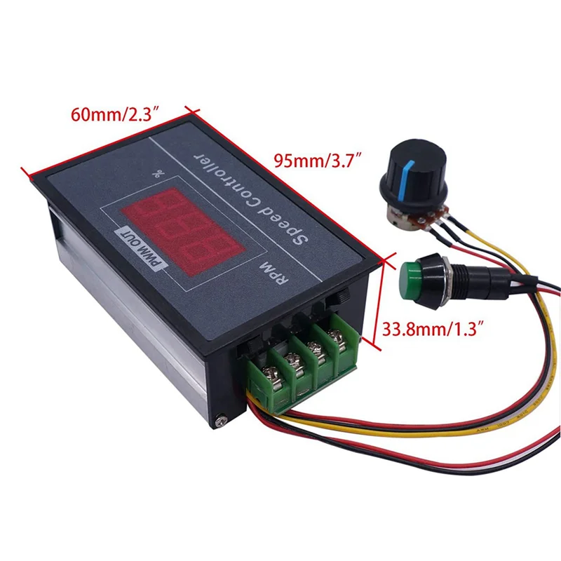 ABGE-3X PWM DC Motor Speed Controller With Digital Display 30A PWM Adjustable Speed Stepless Regulator