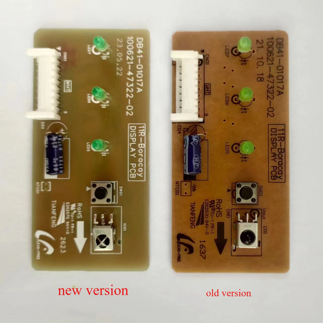 For Samsung Air Conditioner Indoor Unit Signal Receiving Control Board DB93-10861A Display PCB DB41-01017A Conditioning Part