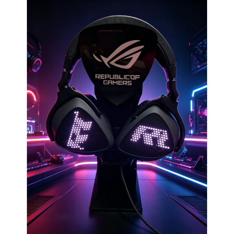 

For ROG Headphones Stand Acrylic Headset Holder with Anti-Slip Base Gaming Headphone Display Stand for Desk Game Accessories