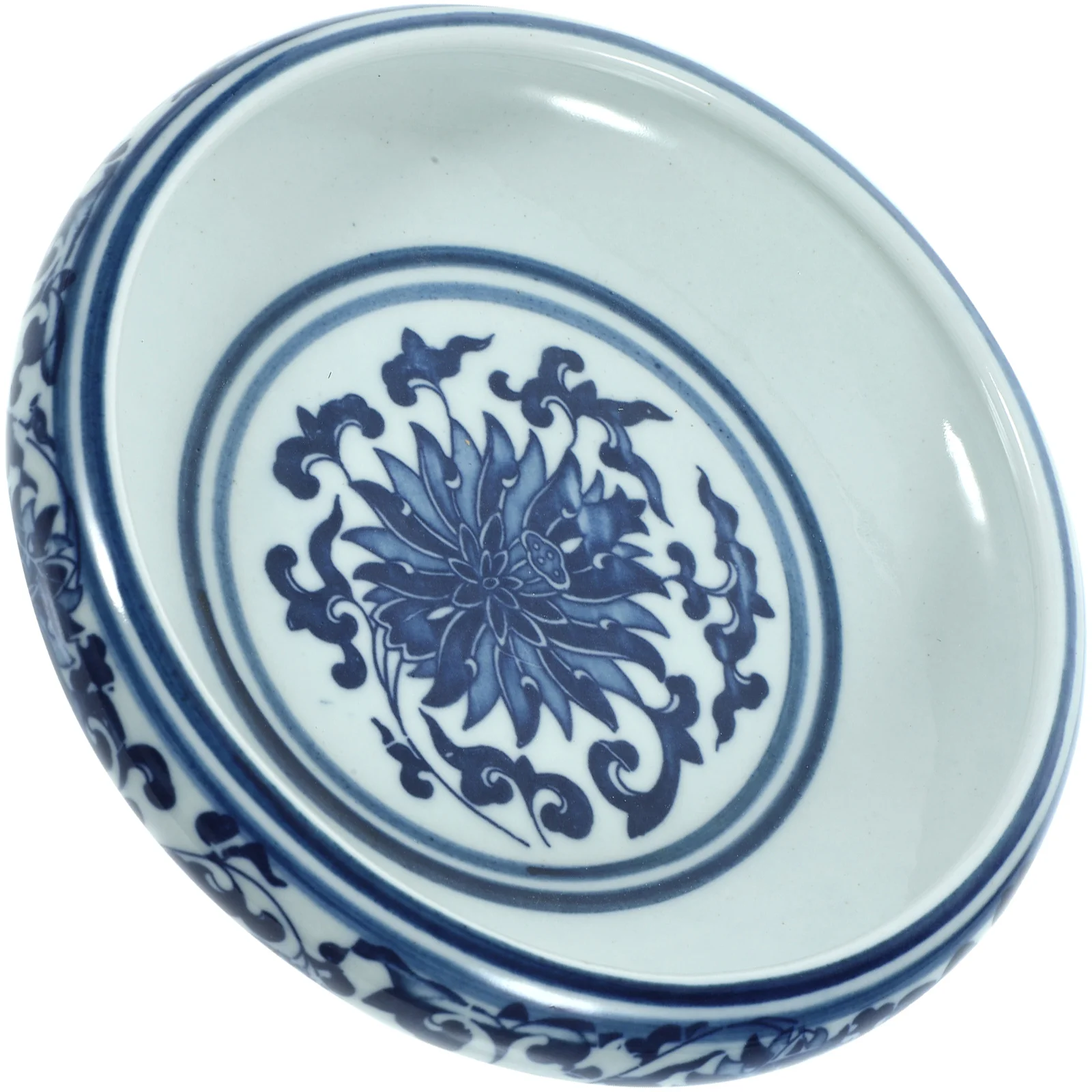 

Ceramic Water Pot High Class Ceramic Material Ink Brush Tray Elegant Calligraphy Accessory Practical Multi Functional Ink Bowl