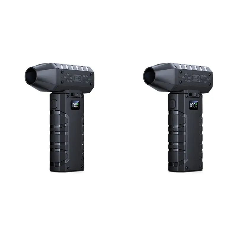 

Best Of 2025-2X Воздуходувка 160000 об/мин Ручной электрический вентилятор 52 м/с Скорость ветра Бесщеточный двигатель Жестокий вентилятор со светодиодным дисплеем