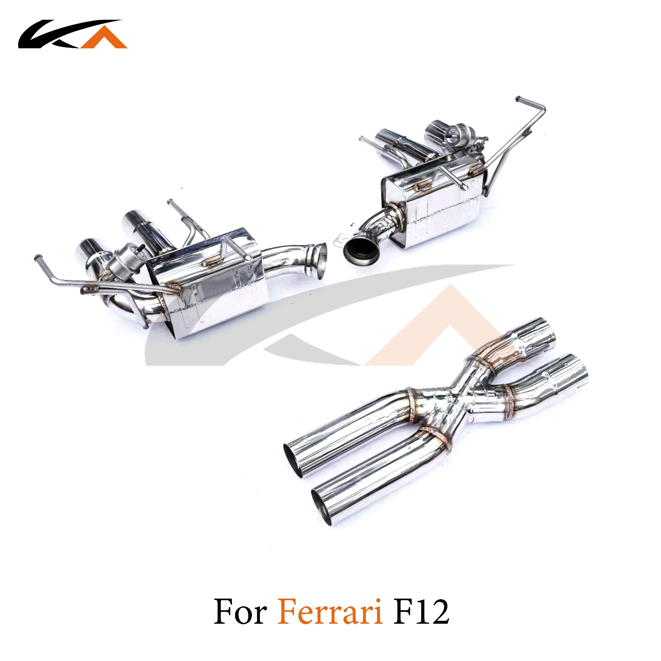 KA Tuning exhaust system stainless steel catback for Ferrari F12 performance auto parts with muffler valve car accessories