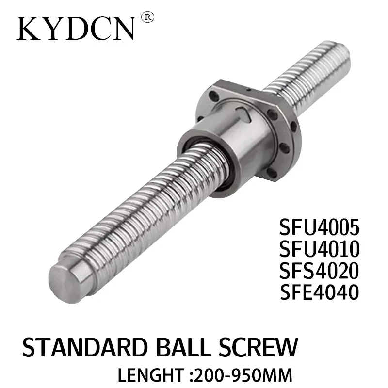 

For CNC Parts Ballscrew C7 SFU4005 SFU4010 SFS4020 SFE4040 200-950mm Roller Screw With Single Ball Nut Dia