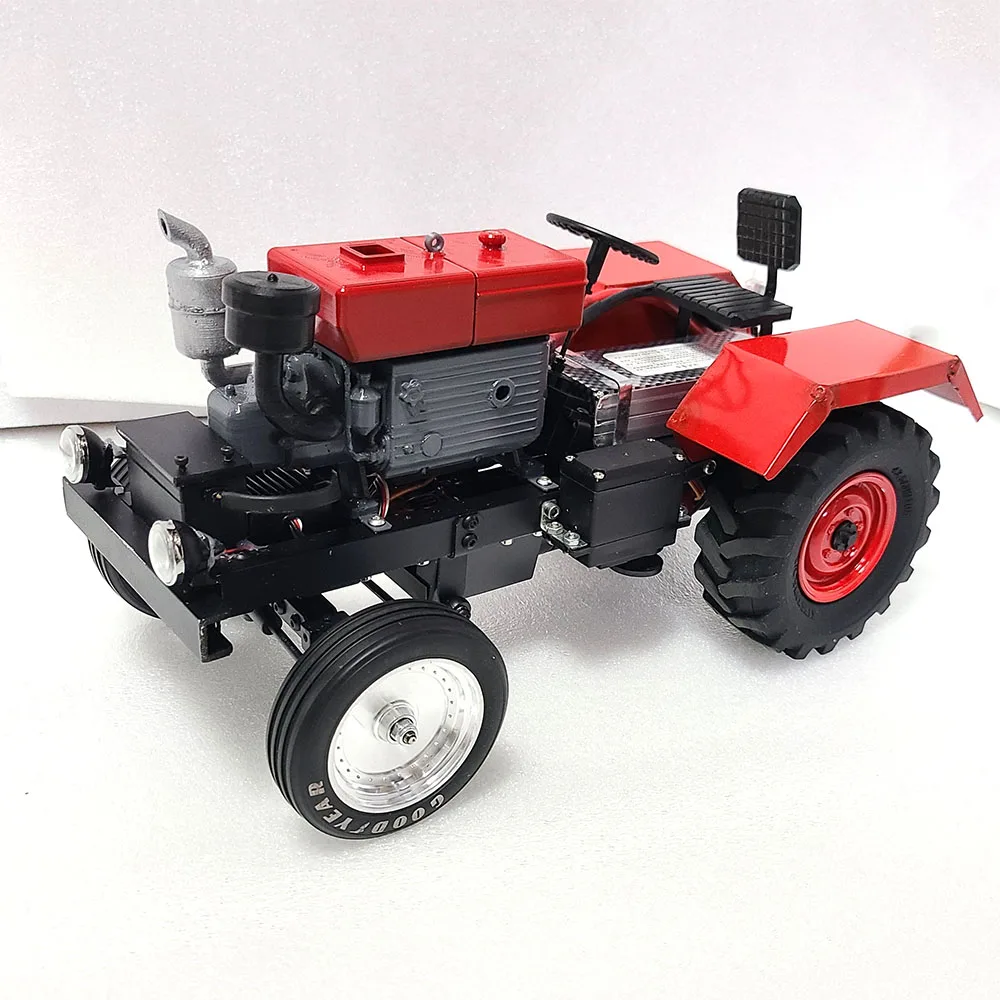 Four Wheel Drive Tractor Engine Model with Seat Light Engine Generator Model Remote Control Car Toy