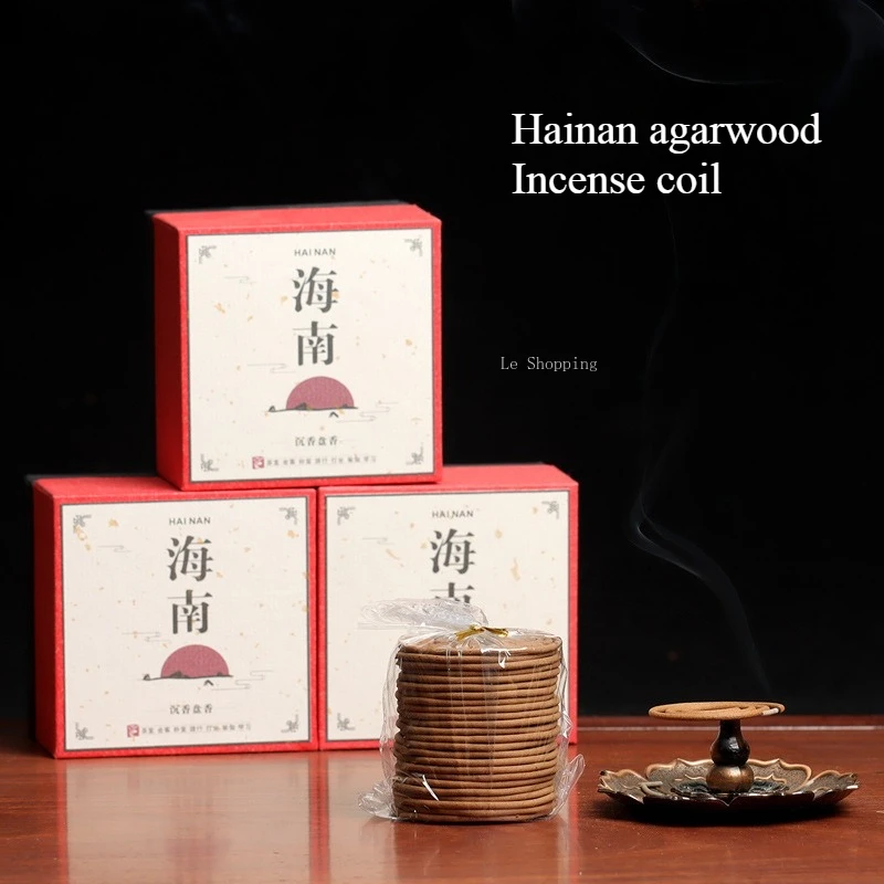 

48 Single Disk/box 2 Hours Hainan Natural Agarwood Incense Coil Household Indoor Purify The Air Soothe Spirit and Help You Sleep