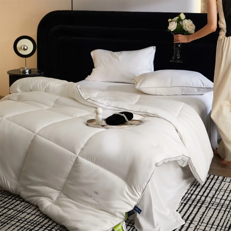 

Однотонное простое объемное одеяло для осени и зимы, теплое, подходит для всех сезонов, для дома и студенческих общежитий.