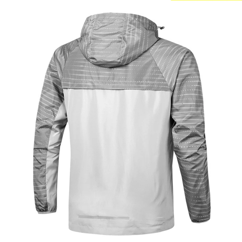 Customize LOGO Thin Sports Jacket Men Quick Dry Outdoor Breathable Running Hoodies Gym Fitness Long-Sleeve Sportswear Sweatshirt