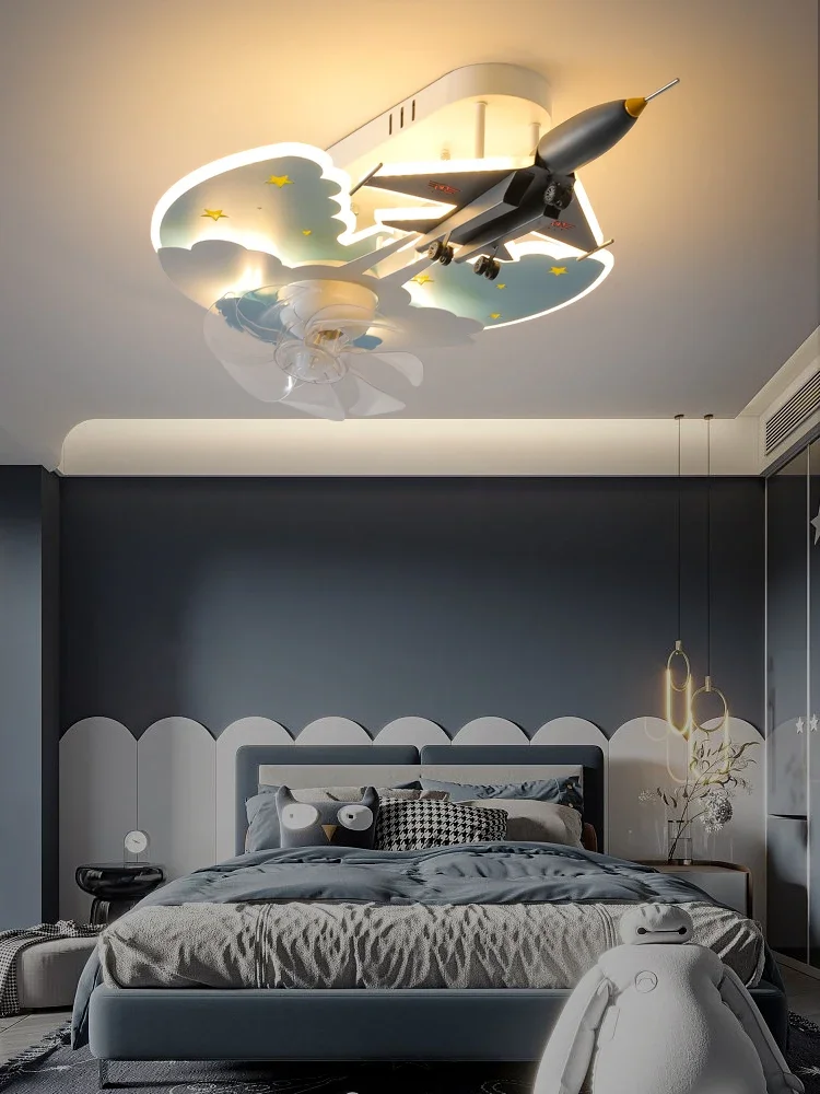 Children's Room Lights Airplane Lights Creative Fan Lights Great Room Lights Ceiling lights for boys' bedrooms