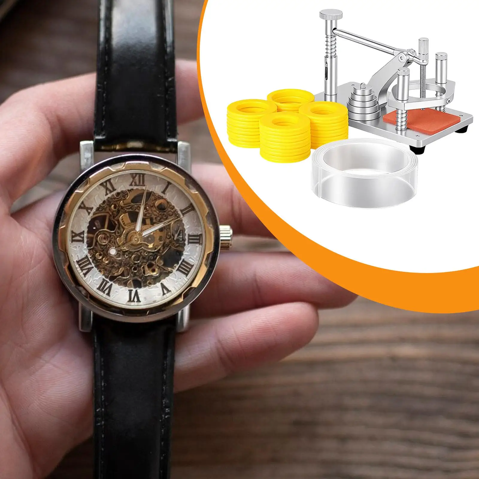 

Precision Watch Glass Opener Professional Watchmaker Tool Kit for Flat and Concave Glass Repair