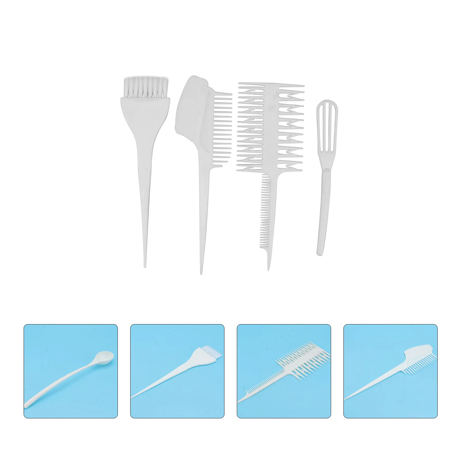 

6Pcs Hairdressing Tool Set Salon Hair Dye Kit DIY Hair Coloring Bowl Comb Brush Professional Barber Accessories