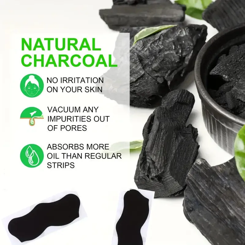 10PCS Premium Carbone di Bambù Rimozione di Comedone Naso Poro Strisce Patch Nasale Esfoliante Bellezza Pulizia Profonda Naso Patch di Cura