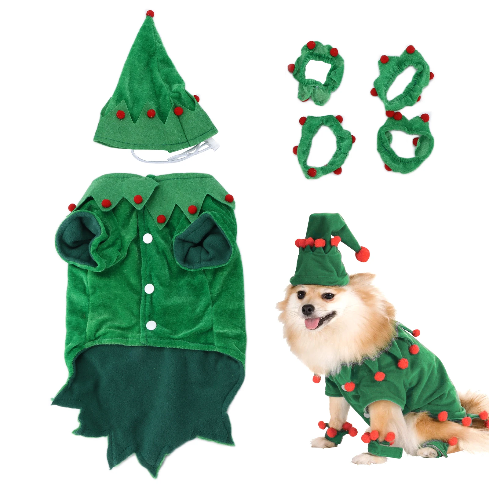 

Pet Clothes Funny Cosplay Soft Comfortable Christmas Pets Costumes For Dogs And Cats