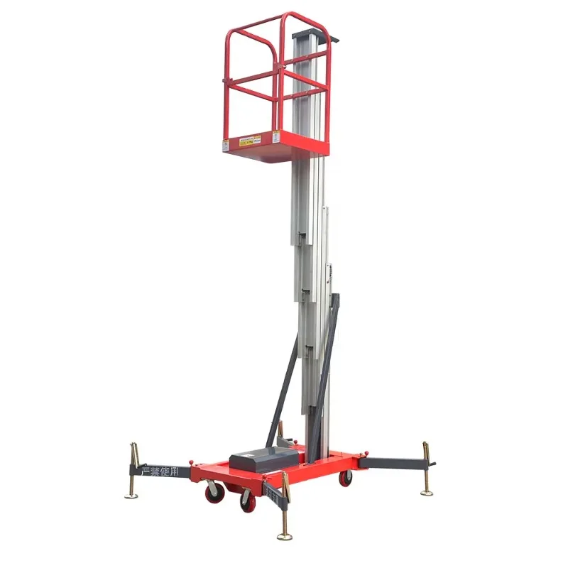 

【Хит продаж】Электрическая подъемная платформа для высотных работ от китайского производителя, 4-10 м, гидравлическая, из алюминиевого сплава, одинарная вертикальная