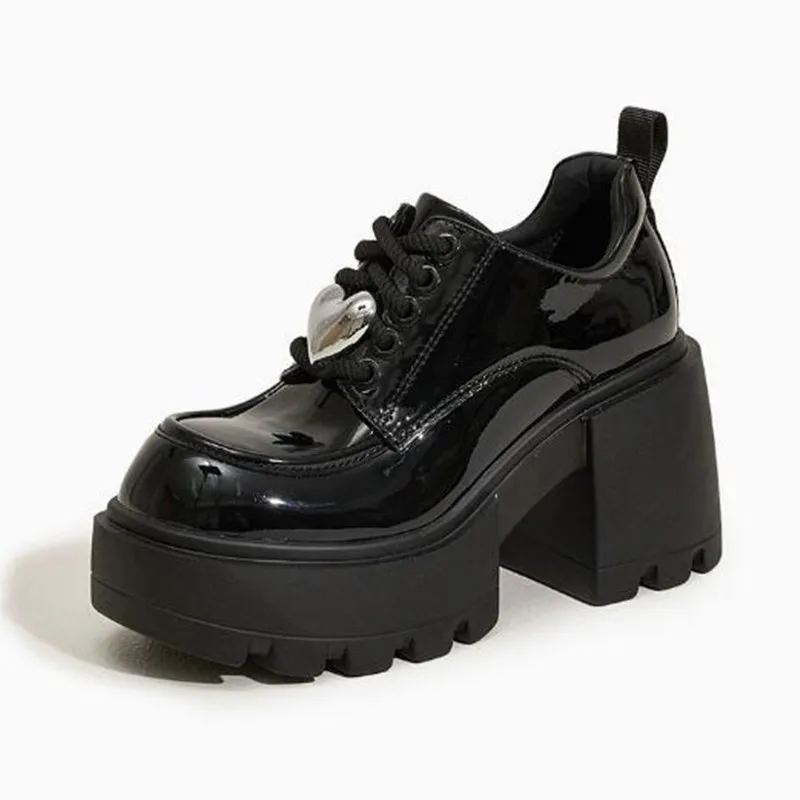 

Новые женские туфли в стиле Лолита, туфли Мэри Джейн, новые туфли на шнуровке, лоферы для девочек, студенческая форма JK, туфли на высоком каблуке и платформе, осенняя коллекция.