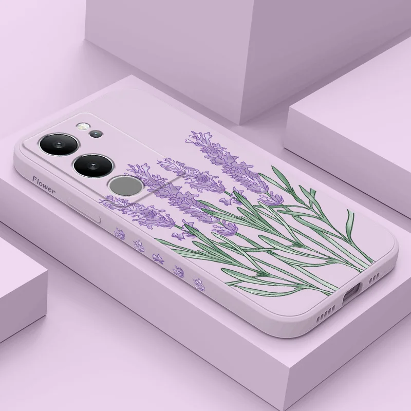 

Elegant Lavender Phone Case For VIVO V50 V40 V30 V29 V29E V27 V27E V25 V25E V23 V23E V21 V20 Y20 Y12 Y21 Y22 Pro 4G 5G Cover