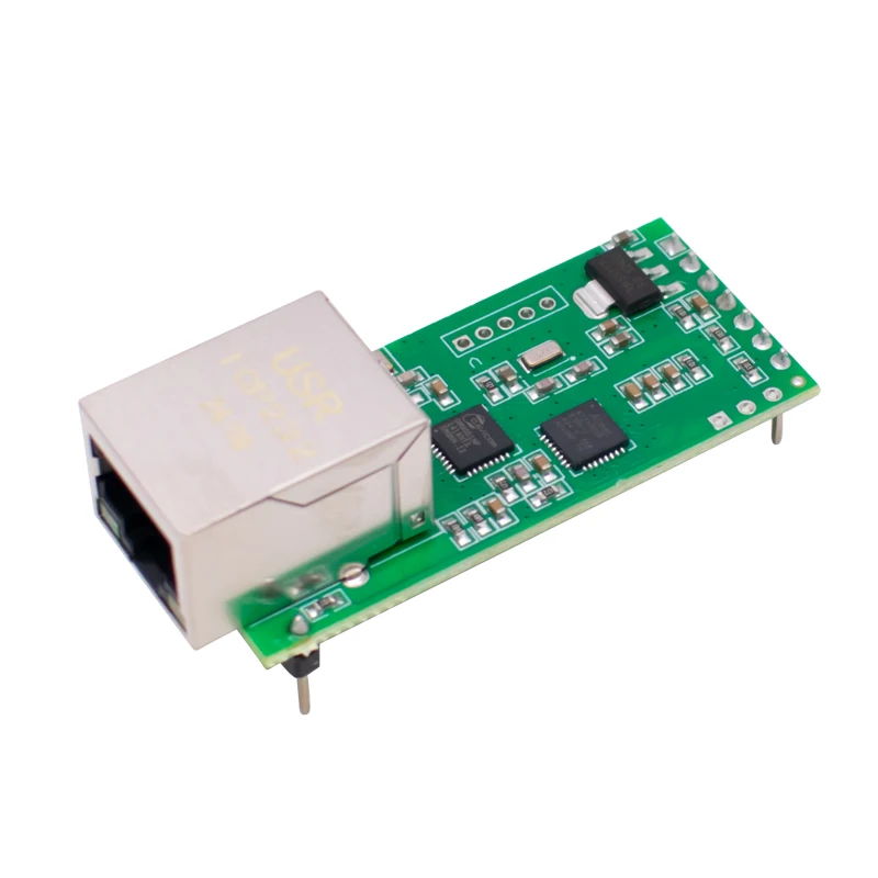 USR-TCP232-T2 Tiny Serial Ethernet Converter Module Serial UART TTL to Ethernet TCPIP Module Support DHCP and DNS
