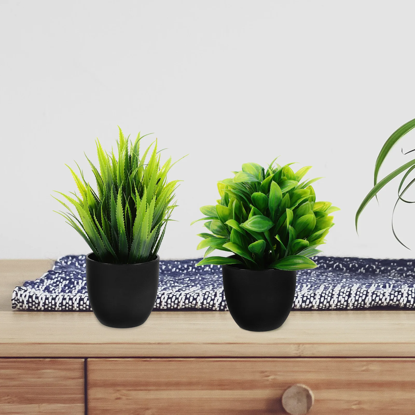 

4pcs Realistic Artificial Bonsai Potted Plant Simulation Greenery Decor For Home Hotel Restaurant Office Garden Indoor Outdoor