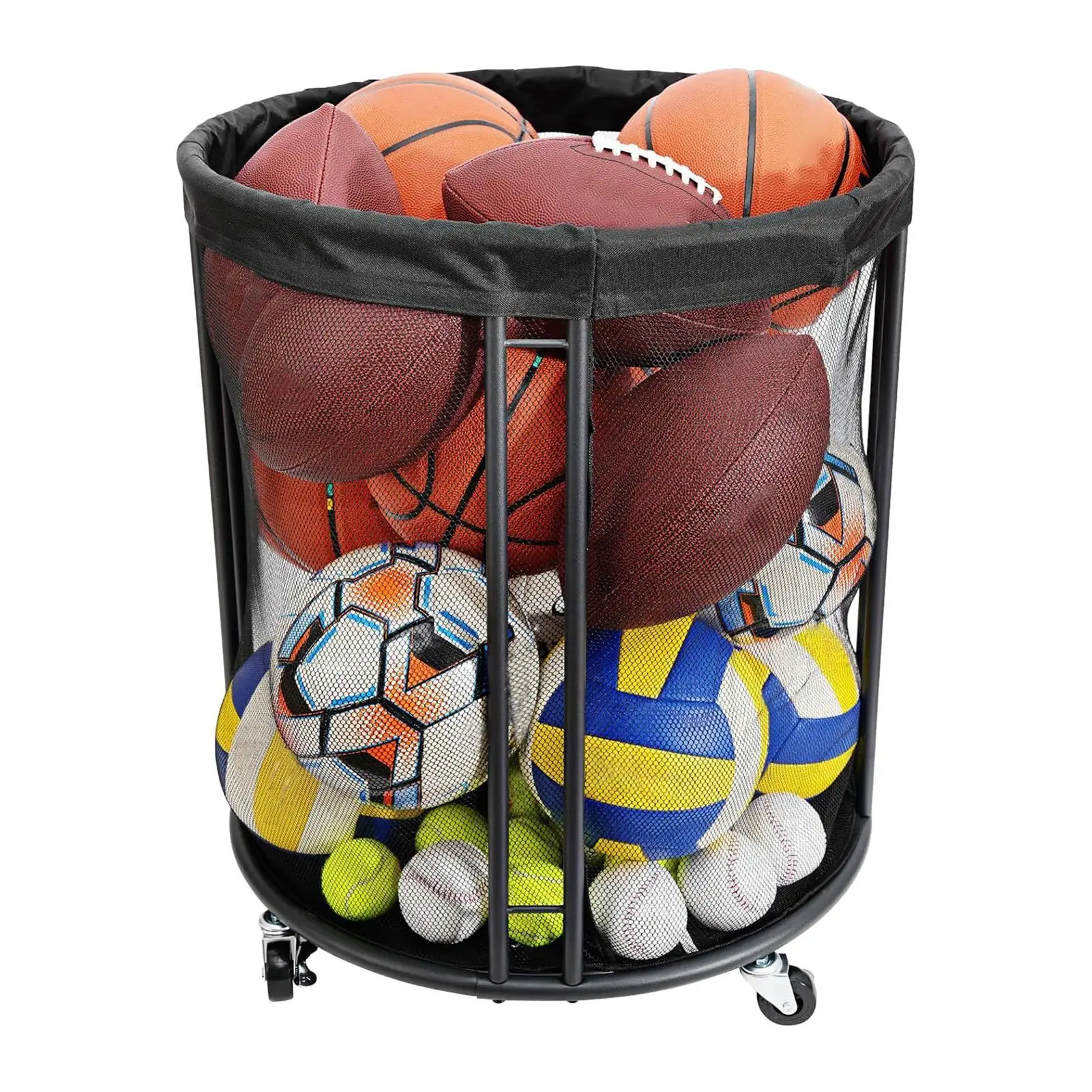 

Ball Bin Ball Organizer Portable Container Box Organizer Basket Net Outdoor Ball Storage Sports Ball Storage Organizer Box
