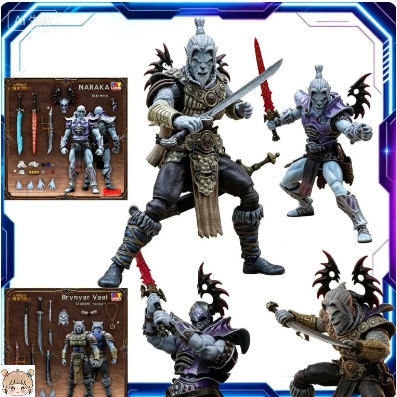 

HS STUDIOS 1/12 Savage Crucible 26 Limited Version Brynyar Vael Naraka Articulated Body Design 6inch Action Figure Collection