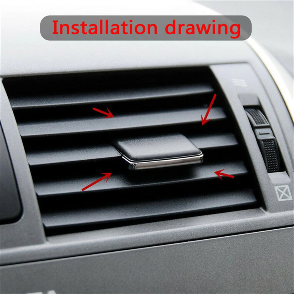 4PCS New Auto Car Air Conditioning Vent Car Center Dash A/C Vent Louvre Blade Slice Air Conditioning Leaf Clips Set Accessories