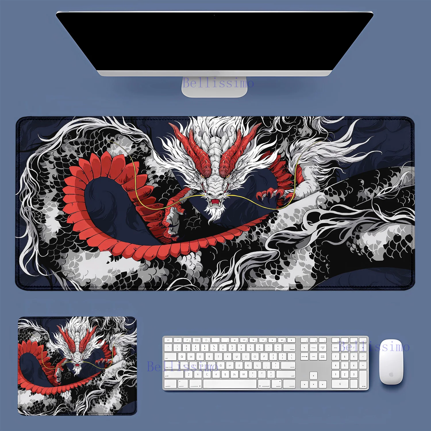 Large Game mousepad Japanese Dragon Gaming Accessories HD Print Office Computer teclado mouse pad XXL PC Gamer Laptop Desk Mat