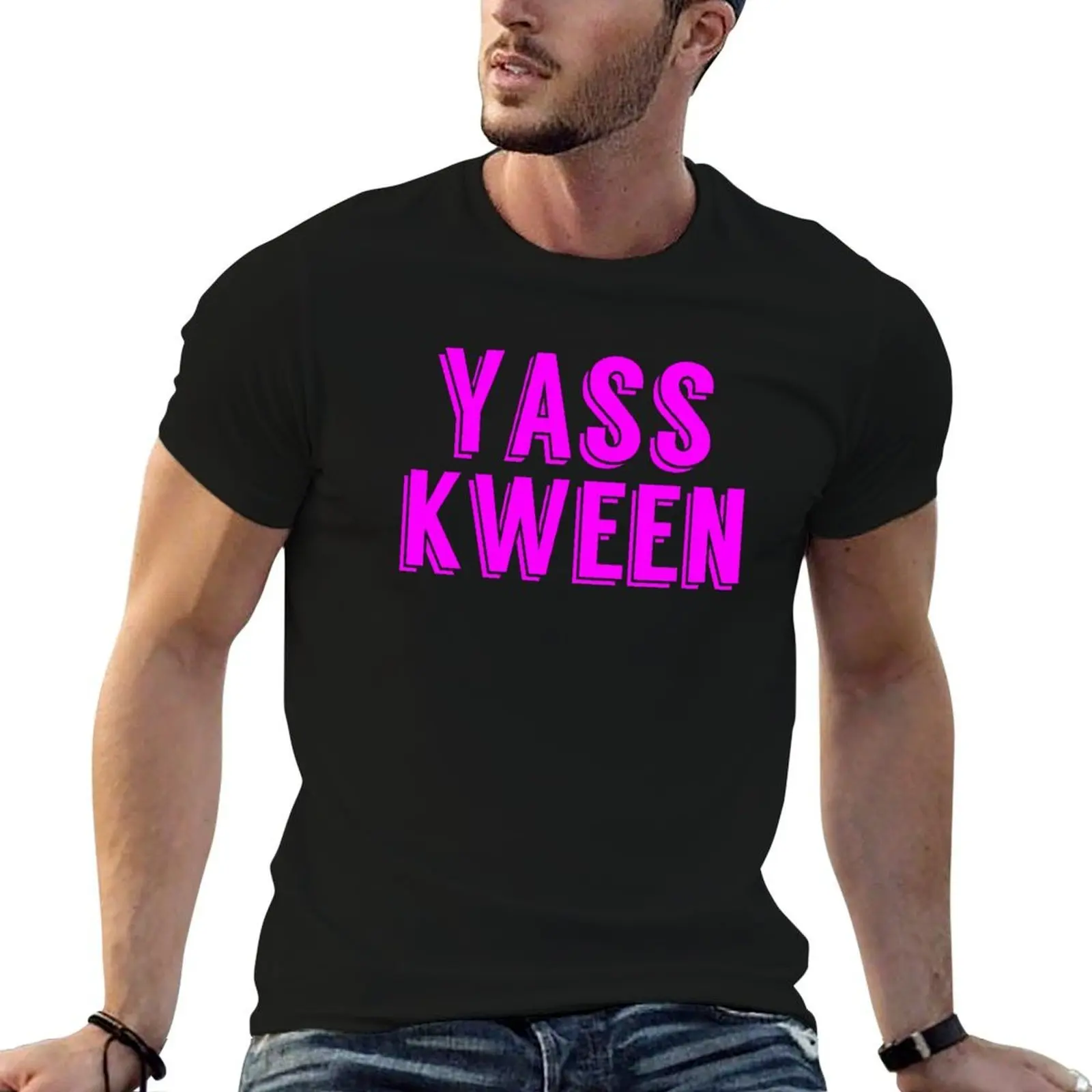 

Yass Kween T-Shirt man t shirts cotton t shirt man plain T-Shirt