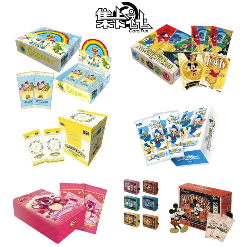 cartes-a-collectionner-authentiques-disney-100-carnival-series-pour-enfants-mickey-friends-zootopia-stitch-bear