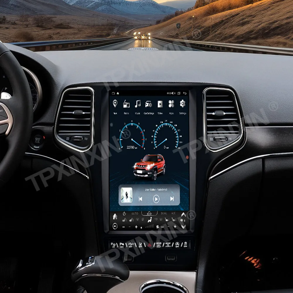

Android Auto 13,6 "8 + 256 ГБ для Jeep Grand Cherokee 2014-2020 Автомобильный радиоприемник CarPlay Стерео Мультимедийный плеер GPS Navi Головное устройство DSP