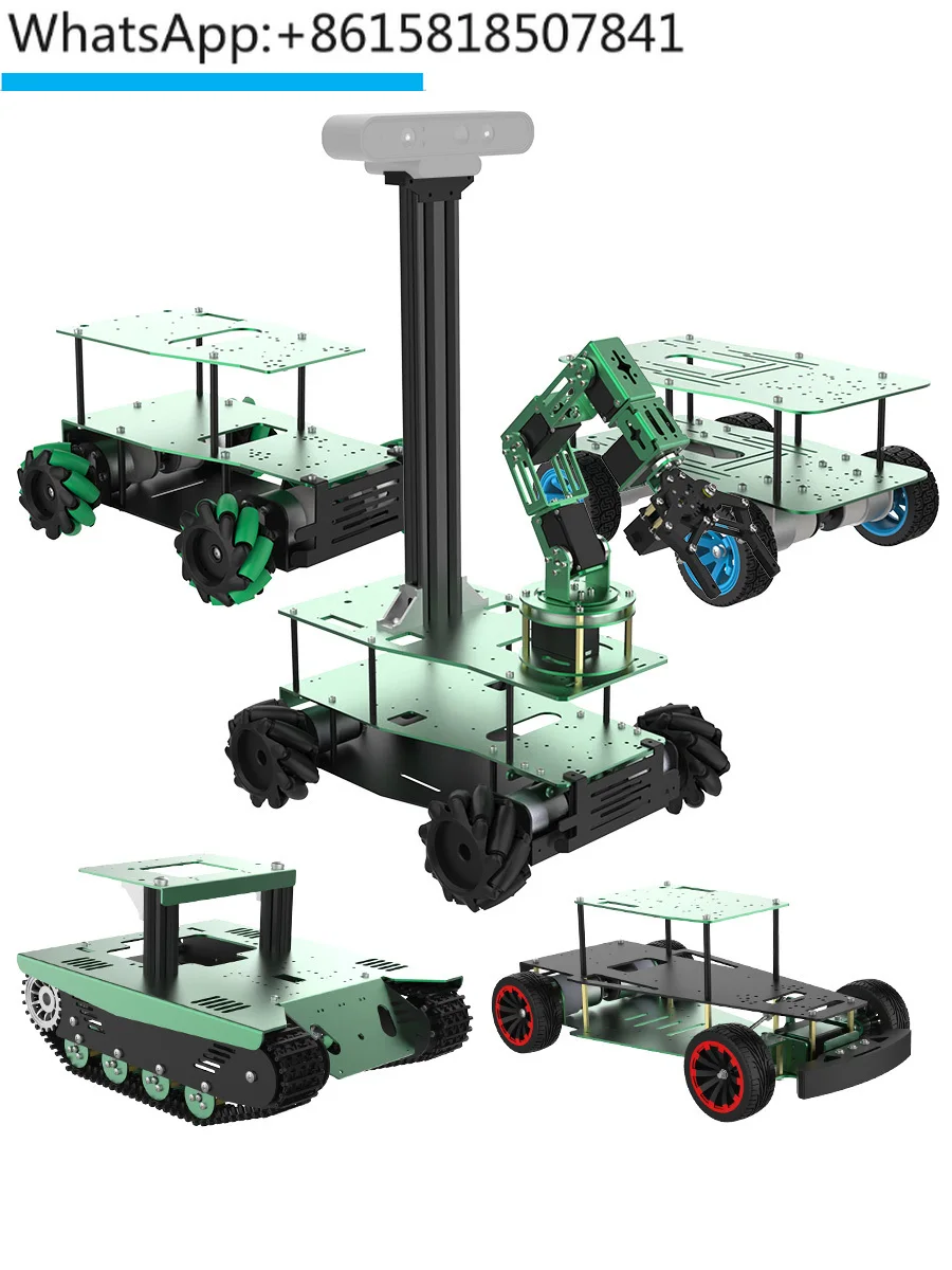 

ROS car chassis four-wheel drive differential McNamm wheel omnidirectional tracked Ackerman electric unmanned vehicle