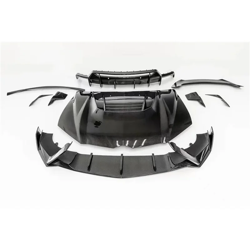 Hochwertiges Trockenes Carbon-Faser V-Style Frontspoiler Seitenschweller Heckdiffusor Motorhaube Urus Aufgerüstetes Karosserie-Kit